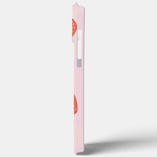 Boerderij-verse aardbeien op roze Case-Mate iPhone case (Achterkant / Links)