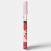 Boerderij-verse aardbeien op roze Case-Mate iPhone case (Achterkant / Rechts)