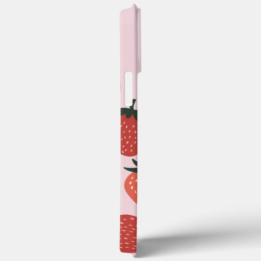 Boerderij-verse aardbeien op roze Case-Mate iPhone case (Achterkant / Rechts)
