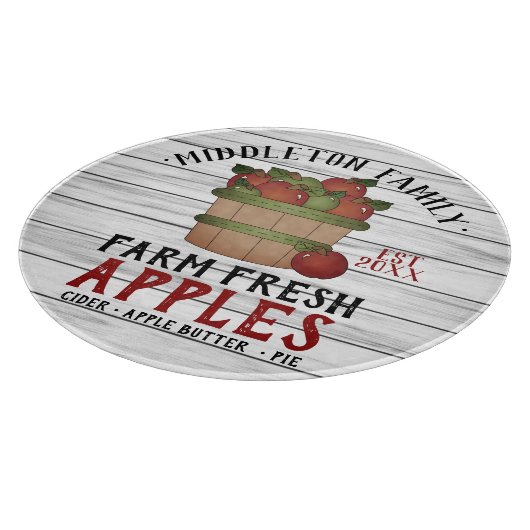 Boerderij Verse appelen - Hout Snijplank (Hoek)