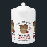 Boerderij Verse appelen Theepot<br><div class="desc">Rustieke boerderij theepot. Boerderij Fresh Apple - op een witte achtergrond ontwerp klaar voor u om te personaliseren. Deze theepot kan worden gepersonaliseerd met naam en een set. datum. Maakt een prachtig housewarming cadeau, een kerstcadeau, enz... 📌Als u verder moet worden aangepast, klikt u op de knop "Klik om verder...</div>