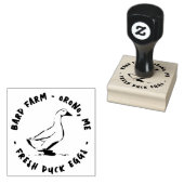 Boerderij Verse eenden Euck Silhouette Eggton Rubberstempel (Gestempeld)