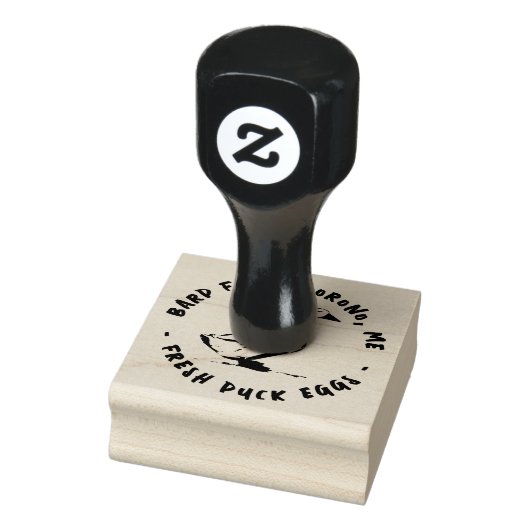 Boerderij Verse eenden Euck Silhouette Eggton Rubberstempel (Stempel)