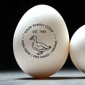 Boerderij Verse eendeneieren Rubberstempel