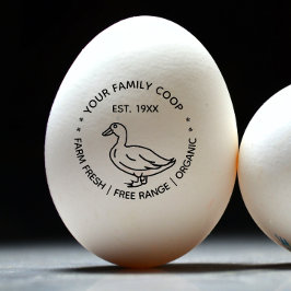 Boerderij Verse eendeneieren Rubberstempel