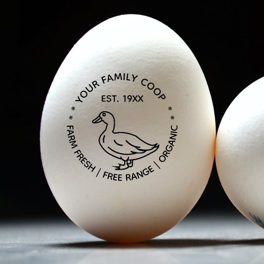 Boerderij Verse eendeneieren Rubberstempel
