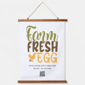 Boerderij verse EGG, aangepast bedrijf Hangend Wandkleed (Voorkant)