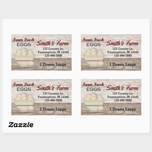 Boerderij verse eieren Aangepaste Sticker (Vel)
