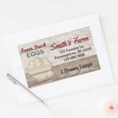 Boerderij verse eieren Aangepaste Sticker (Envelop)