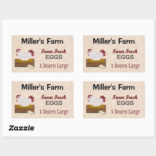 Boerderij verse eieren Aangepaste Sticker (Vel)
