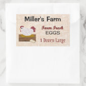 Boerderij verse eieren Aangepaste Sticker (Tas)