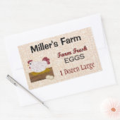 Boerderij verse eieren Aangepaste Sticker (Envelop)