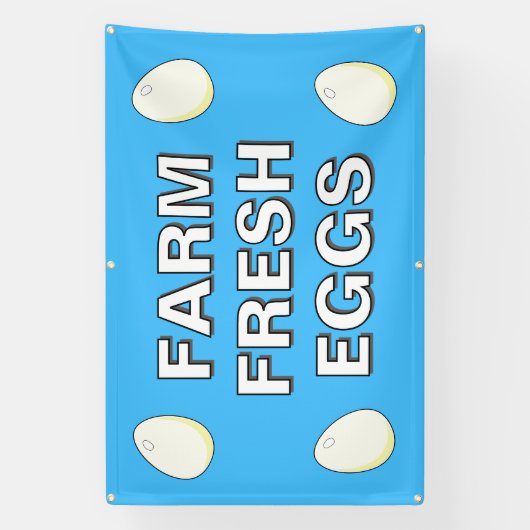 Boerderij Verse Eieren Banner (Verticaal)