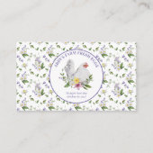 Boerderij verse eieren Chicken Lavender Floral Visitekaartje (Voorkant)