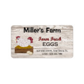 Boerderij Verse eieren Etiket (Voorkant)