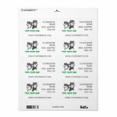 Boerderij verse eieren etiket (Full Sheet)