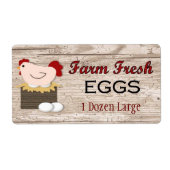 Boerderij Verse eieren Etiket (Voorkant)