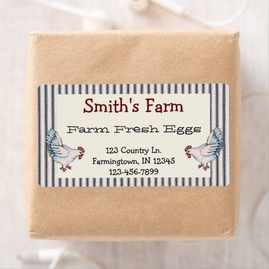 Boerderij Verse eieren Etiket voor kippen (Insitu)