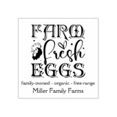 Boerderij Verse Eieren Familie Kip Boerderij Custo Rubberstempel (Afrduk)
