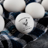 Boerderij verse eieren | Funny Monogram Egg Stamp Rubberstempel