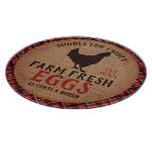 Boerderij verse eieren - geplakt snijplank (Hoek)