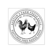 Boerderij Verse eieren Hen Eiwitkarton Rubberstempel (Afrduk)