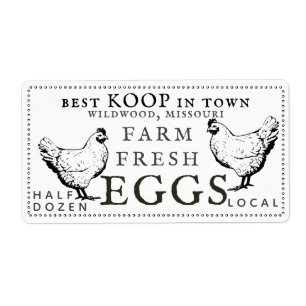 Boerderij Verse Eieren Hennen Sticker