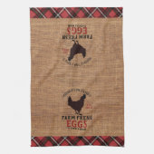 Boerderij 🐓 verse 🥚 eieren in een  en geplakt theedoek (Verticaal)