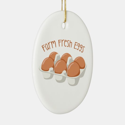 Boerderij verse eieren keramisch ornament (Rechts)