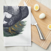 Boerderij Verse eieren, keukenhanddoek, Franse roo Theedoek (Quarter Fold)