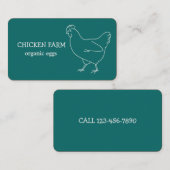 Boerderij verse eieren Kip Visitekaartje (Voorkant / Achterkant)
