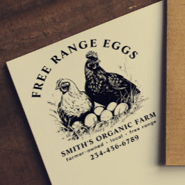 Boerderij Verse Eieren Kippen & Eieren Rubberstempel