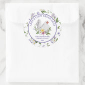 Boerderij verse eieren Kippen Floral Ronde Sticker (Tas)