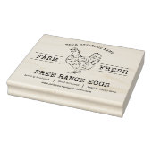 Boerderij Verse Eieren Kippenhoen Custom Rubberstempel (Stempel)