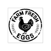 Boerderij Verse Eieren Kippenstempel Rubberstempel (Afrduk)