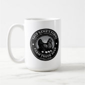 Boerderij Verse Eieren Label Sjabloon Koffiemok (Links)