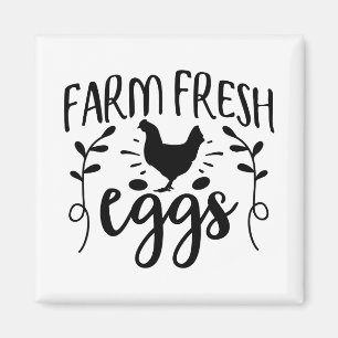 Boerderij verse eieren magneet