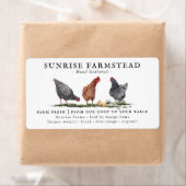 Boerderij verse eieren | Monogram eierkarton Etiket