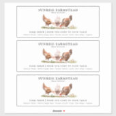 Boerderij verse eieren | Monogram Eierkartonetiket Sticker (Vel)