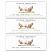 Boerderij verse eieren | Monogram Eierkartonetiket Sticker (Voorkant)