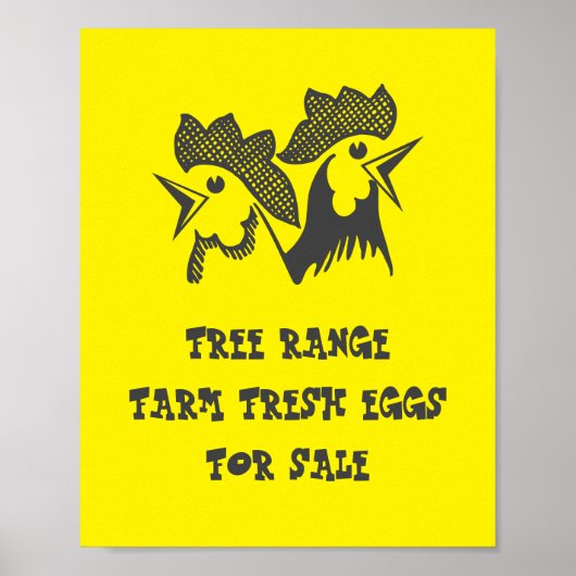 Boerderij verse eieren poster (Voorkant)