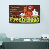 Boerderij verse eieren. promotie spandoek (Beurs)