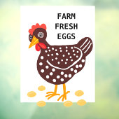 Boerderij verse eieren raamsticker (Vel 3)