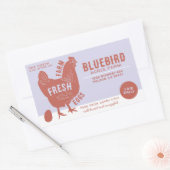 Boerderij verse eieren rechthoekige sticker (Envelop)