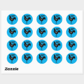 Boerderij verse eieren ronde sticker (Vel)