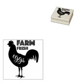 Boerderij verse eieren rubberstempel (Gestempeld)