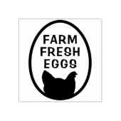 Boerderij verse eieren rubberstempel (Afrduk)