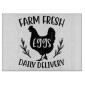 Boerderij verse eieren snijplank (Voorkant)