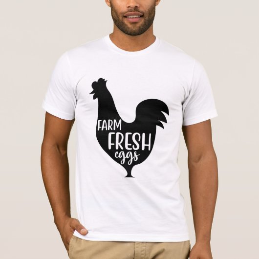 Boerderij verse eieren t-shirt (Voorkant)