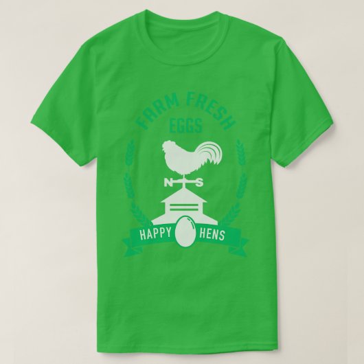 Boerderij verse eieren t-shirt (Design voorkant)